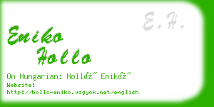 eniko hollo business card